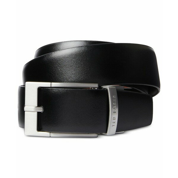 テッドベーカー メンズ ベルト アクセサリー Men's Connary Leather Belt Black