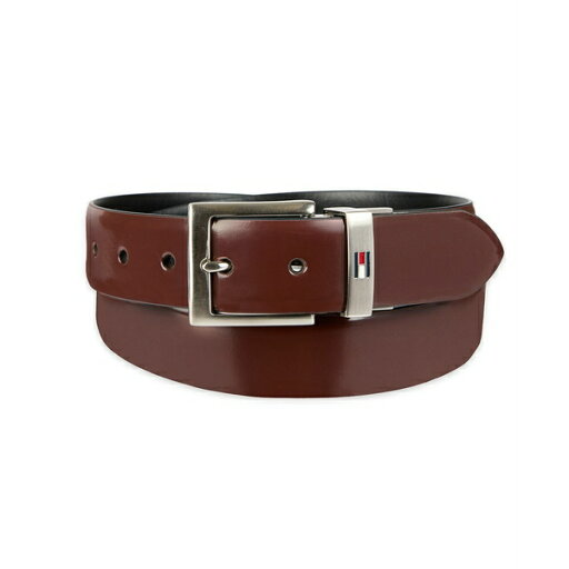 トミー ヒルフィガー メンズ ベルト アクセサリー Men's Two-in-One Reversible Leather Dress Belt Brown/Black トミー ヒルフィガー メンズ ベルト アクセサリー Men's Two-in-One Reversible Leather Dress Belt Brown/Black