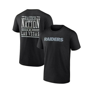 ファナティクス メンズ シャツ トップス Men's Black Las Vegas Raiders Home Field Advantage T-shirt Black