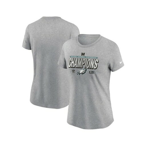 ナイキ レディース カットソー トップス Women's Heather Gray Philadelphia Eagles 2024 NFC Champions Locker Room Trophy Collection T-Shirt Heather Gray ナイキ レディース カットソー トップス Women's Heather Gray Philadelphia Eagles 2024 NFC Champions Locker Room Trophy Collection T-Shirt Heather Gray