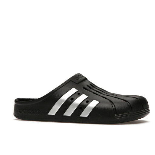 adidas アディダス メンズ スニーカー 【adidas Adilette Clog Black Silver】 サイズ US_8(26.0cm) Core Black/Silver Metallic/Core Black