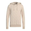 【送料無料】 バルマン メンズ パーカー・スウェットシャツ アウター Sweatshirts Beige