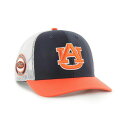 47ブランド メンズ 帽子 アクセサリー Men's Navy Auburn Tigers Side Note Trucker Snapback Hat Navy(4)