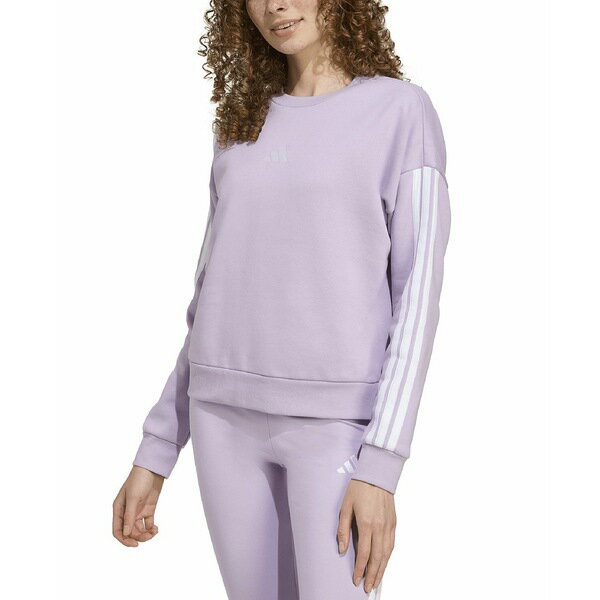 アディダス レディース パーカー・スウェットシャツ アウター Women's Essentials 3-Stripes Fleece Cr..