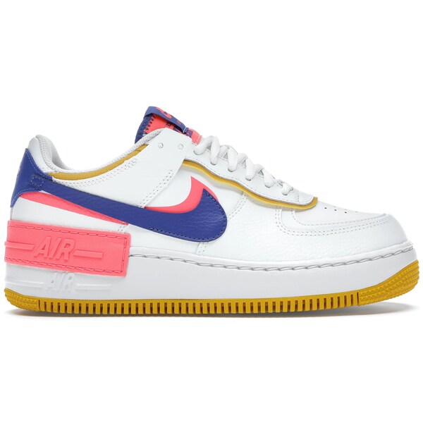 Nike ナイキ レディース スニーカー 【Nike Air Force 1 Low Shadow】 サイズ US_W_7W White Flash Crimson Astronomy Blue (Women's)