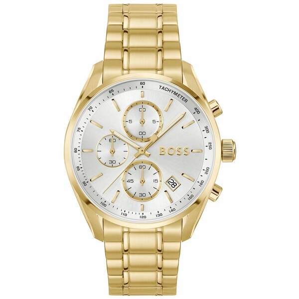 ■ブランド Hugo Boss (ヒューゴボス)■商品名 Men's Grand Prix 40 Quartz Fashion Chrono Ionic Plated Thin Gold Steel Watch, 40mm■こちらの商品は米国・ヨーロッパからお取り寄せ商品となりますので、 お届けまで10日〜2週間前後お時間頂いております。 ■各ブランド・商品・デザインによって大きな差異がある場合がございます。 ■あくまで平均的なサイズ表ですので、「参考」としてご利用ください。 ■店内全品【送料無料】です！（※沖縄・離島は別途送料3,300円がかかります）