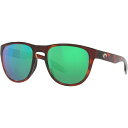 コスタデルマール メンズ サングラス・アイウェア アクセサリー Costa Del Mar Irie Polarized Sunglasses Tortoise/Green Mirror