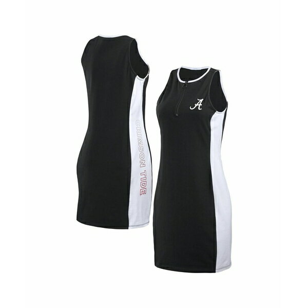 楽天astyウェア バイ エリン・アンドリューズ レディース ワンピース トップス Women's Black Alabama Crimson Tide Bodyframing Tank Dress Black
