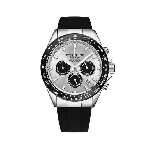 スターリング メンズ 腕時計 アクセサリー Men's Aquamaster 4042 Quartz 42mm Chronograph Watch Silver スターリング メンズ 腕時計 アクセサリー Men's Aquamaster 4042 Quartz 42mm Chronograph Watch Silver