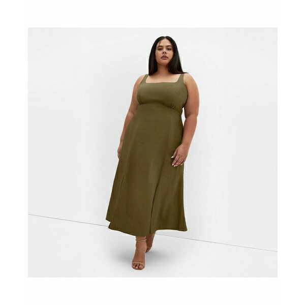 シティーシック レディース ワンピース トップス Plus Size Elly Dress Khaki