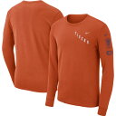 ナイキ メンズ Tシャツ トップス Clemson Tigers Nike Repeat Logo 2Hit Long Sleeve TShirt Orange