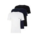 【送料無料】 ボス メンズ Tシャツ トップス 3 Pack Classic T-Shirt Blk/Wht/Nvy984