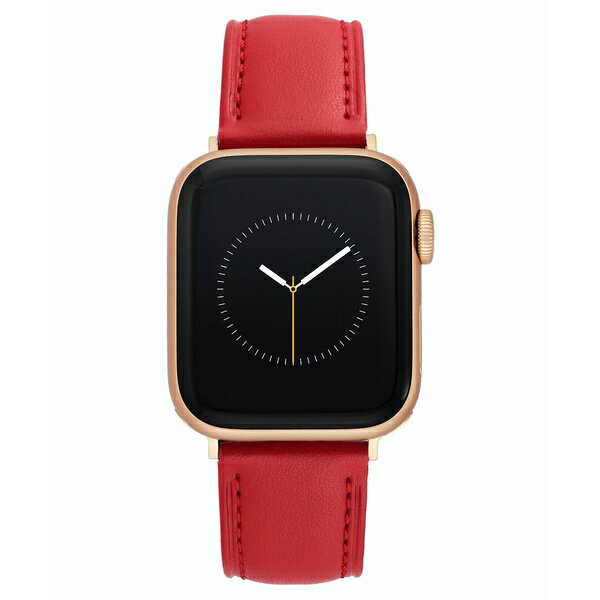 アンクライン レディース 腕時計 アクセサリー 38/40/41mm Apple Watch Band in Red Apple Peel With Rose Gold Adapters Red