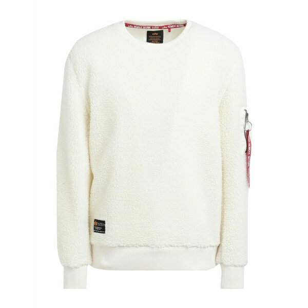 【送料無料】 アルファインダストリーズ メンズ パーカー・スウェットシャツ アウター Sweatshirts Off white