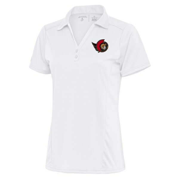 アンティグア レディース ポロシャツ トップス Ottawa Senators Antigua Women's Team Logo Tribute Polo White