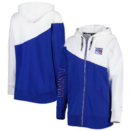 ダナキャラン レディース パーカー・スウェットシャツ アウター New York Rangers DKNY Sport Women's Gina FullZip Hoodie Blue/White