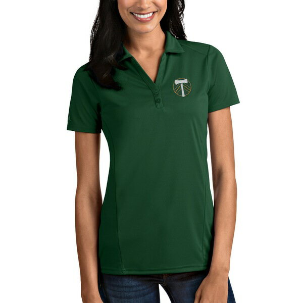 アンティグア レディース ポロシャツ トップス Portland Timbers Antigua Women's Tribute Polo Green