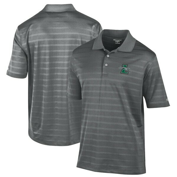 `sI Y |Vc gbvX Loyola Greyhounds Champion Textured Solid Polo Gray