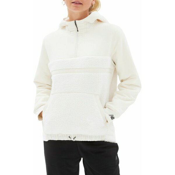 j[oX fB[X Vc gbvX New Balance Women's Q Speed Sherpa Anorak Sea Salt