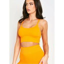 ミッシー エンパイア レディース カットソー トップス Ribbed Scoop Neck Double Strap Crop Top