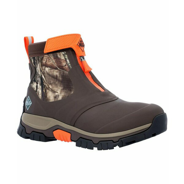マック メンズ ブーツ シューズ Men's Mossy Oak Breakup Country Apex Mid Zip Ankle Boot Brown