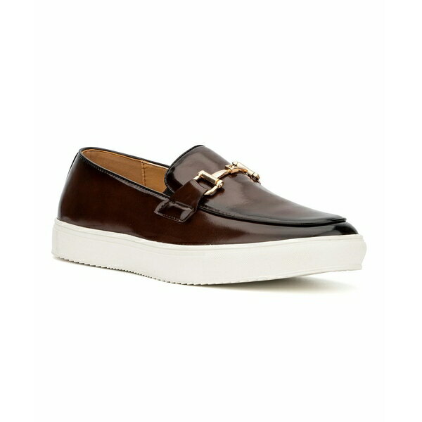 エックスレイ メンズ スリッポン・ローファー シューズ Men's Anchor Slip-On Loafers Brown
