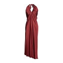 アンゲラメレミラノ レディース ワンピース トップス Long dresses Brick red