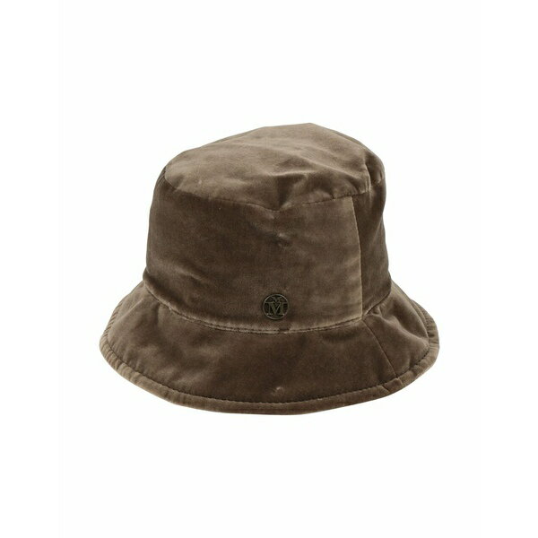  メゾンミッシェル レディース 帽子 アクセサリー Hats Military green