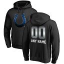 ファナティクス メンズ パーカー・スウェットシャツ アウター Indianapolis Colts NFL Pro Line by Fanatics Branded Personalized Midnight Mascot Pullover Hoodie Black