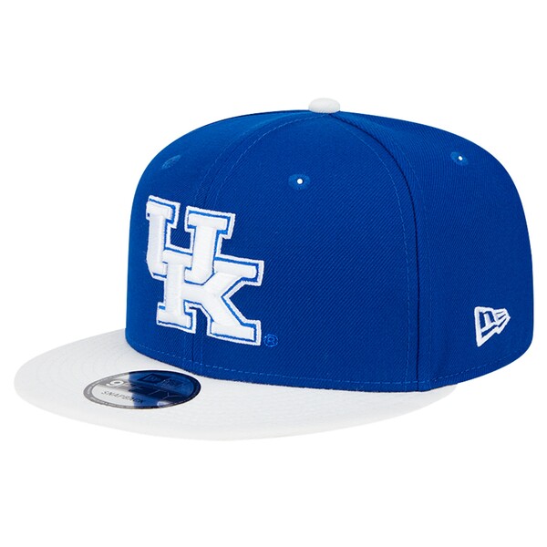 ニューエラ メンズ 帽子 アクセサリー Kentucky Wildcats New Era TwoTone 9FIFTY Snapback Hat Royal/White
