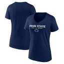 ファナティクス レディース Tシャツ トップス Penn State Nittany Lions Fanatics Branded Women's Authentic PickASport VNeck TShirt -