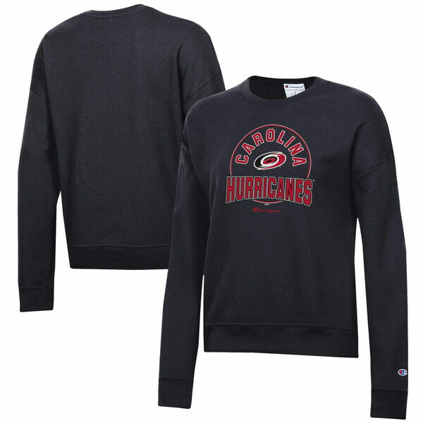 チャンピオン レディース パーカー・スウェットシャツ アウター Carolina Hurricanes Champion Women's Powerblend Pullover Sweatshirt Black