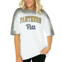 ゲームデイ レディース Tシャツ トップス Pitt Panthers Gameday Couture Women's Interception Oversized TShirt -