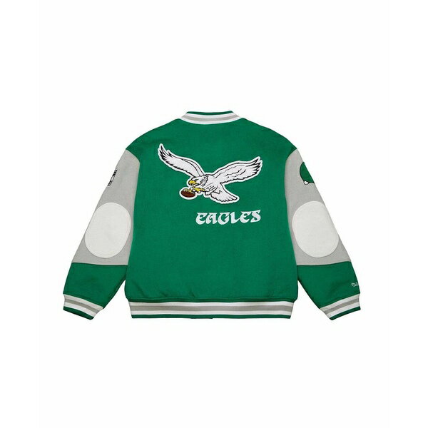 ミッチェル&ネス メンズ ジャケット＆ブルゾン アウター Mitchell Ness Men's and Women's Kelly Green Philadelphia Eagles Varsity Team Full-Snap Jacket Kelly Green
