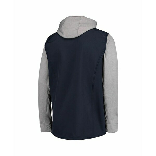 ダンブルック メンズ ジャケット＆ブルゾン アウター Men's Navy, Gray Houston Texans Big and Tall Alpha Full-Zip Hoodie Jacket Navy, Gray