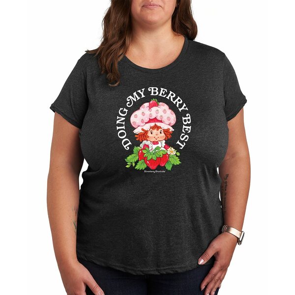 ハイブリッド アパレル レディース カットソー トップス Plus Size Strawberry Shortcake Berry Best G..