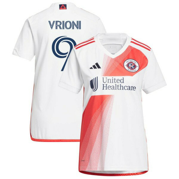 AfB_X fB[X jtH[ gbvX New England Revolution adidas Women's 2023 Defiance Replica Custom Jersey White