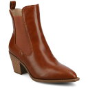 ジャーニーコレクション レディース ブーツ シューズ Women's Rosemary Western Comfort Chelsea Booties Cogn...