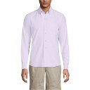 ランズエンド メンズ シャツ トップス Men's Traditional Fit Sail Rigger Oxford Shirt Lilac petal