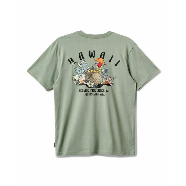 クイックシルバー メンズ シャツ トップス Men's Hawaii Spirits Short Sleeve T-Shirt Herb