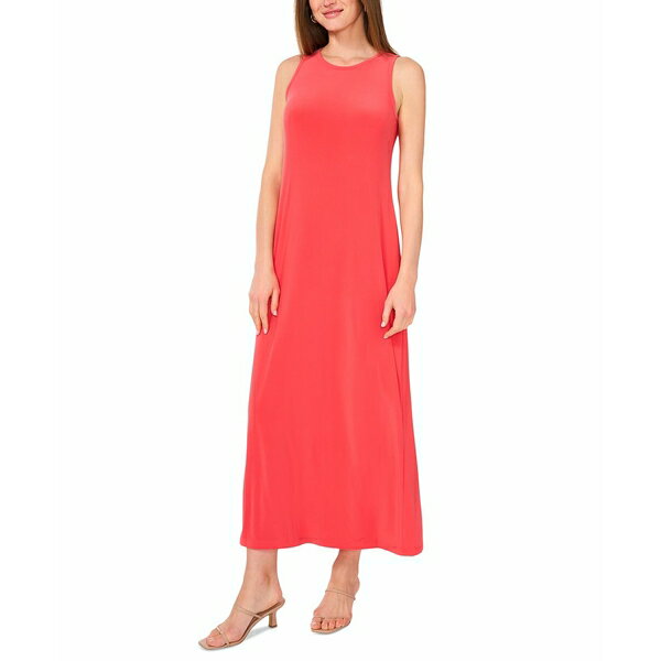 ヴィンスカムート レディース ワンピース トップス Women's Sleeveless Keyhole-Back Crewneck Maxi Dress Cayenne