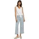 サンクチュアリー レディース カットソー トップス Women's Vacation Tie-Front Button-Up Vest White