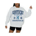 ゲームデイ レディース カットソー トップス Women's Ash Kentucky Wildcats Premium Fleece Pullover Swe...