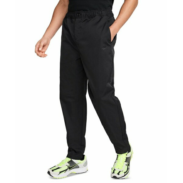 ナイキ メンズ カジュアルパンツ ボトムス Men's Club Woven Twill Tapered Pants Black