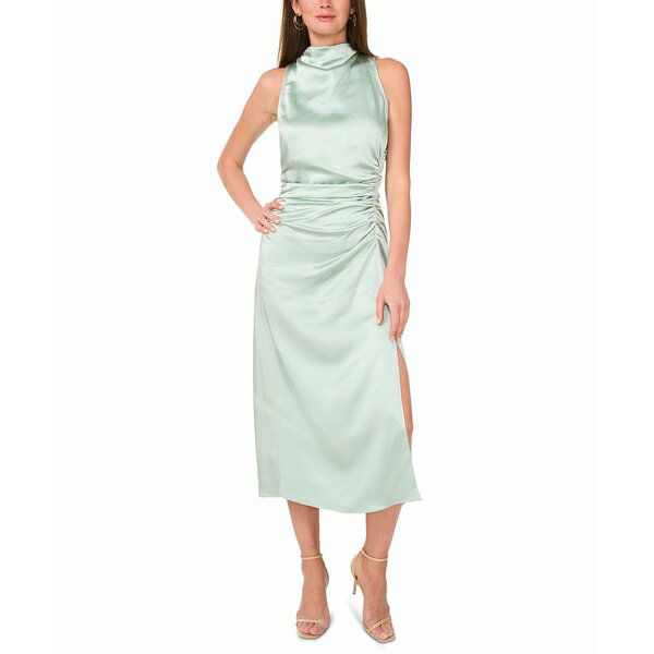 パーカー レディース ワンピース トップス Women's The Ayla Mock-Neck Ruched Midi Dress Silt Green