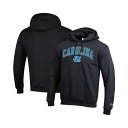 チャンピオン メンズ パーカー・スウェットシャツ アウター Men's Black North Carolina Tar Heels Arch Over Logo Pullover Hoodie Black