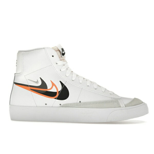 Nike ナイキ メンズ スニーカー 【Nike Blazer Mid '77 Multi-Swoosh Bright Mandarin】 サイズ US_10(28.0cm) White/Black/Bright Mandarin