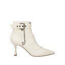 【送料無料】 ニナリル レディース ブーツ シューズ Ankle boots White