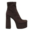 【送料無料】 アニエバイ レディース ブーツ シューズ Ankle boots Brown