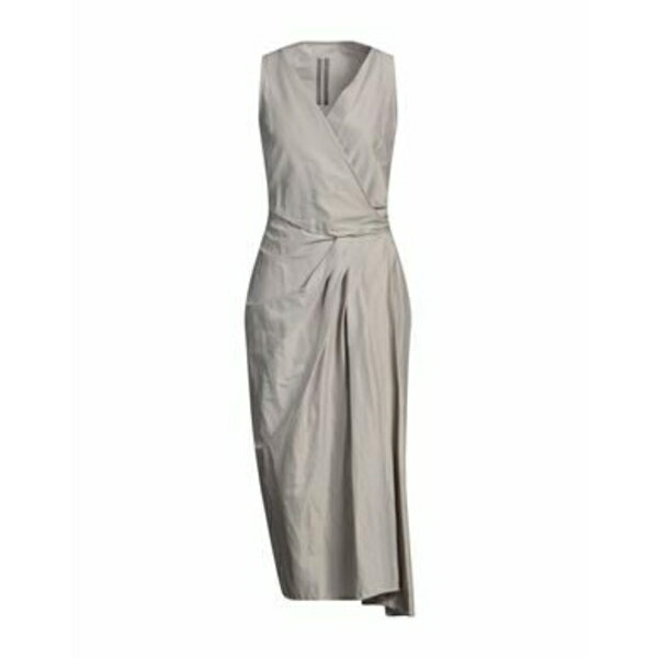 【送料無料】 リックオウエンス レディース ワンピース トップス Midi dresses Grey